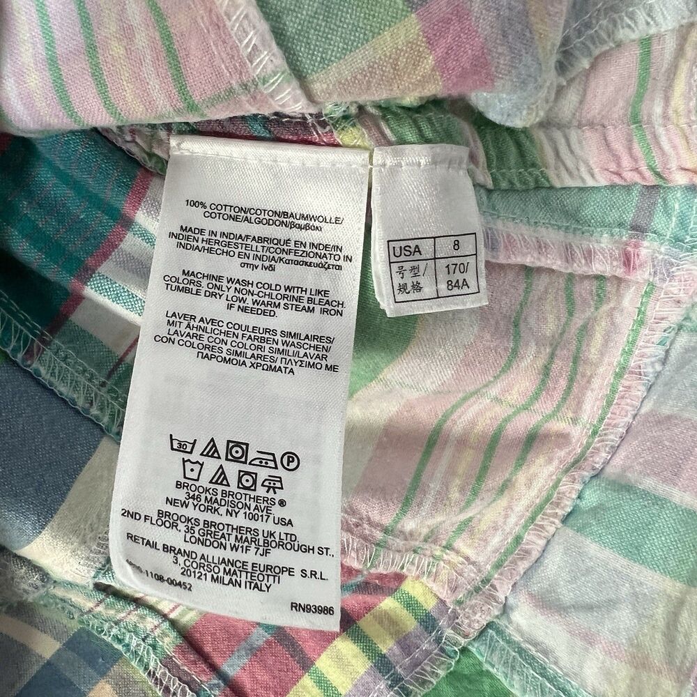Brooks Brothers Madras Patchwork Button Down Shir… - image 5
